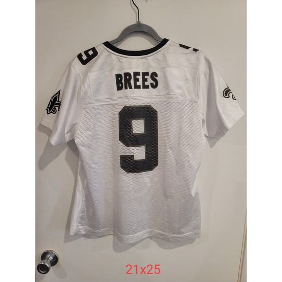 Women's L New Orleans Saints #9 Drew Brees NFL On Field  Jersey 21x25” - Picture 8 of 10